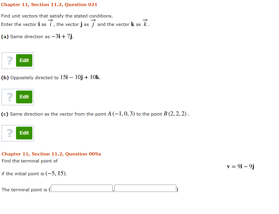 Solved Chapter 11, Section 11.2, Question 021 Find Unit | Chegg.com