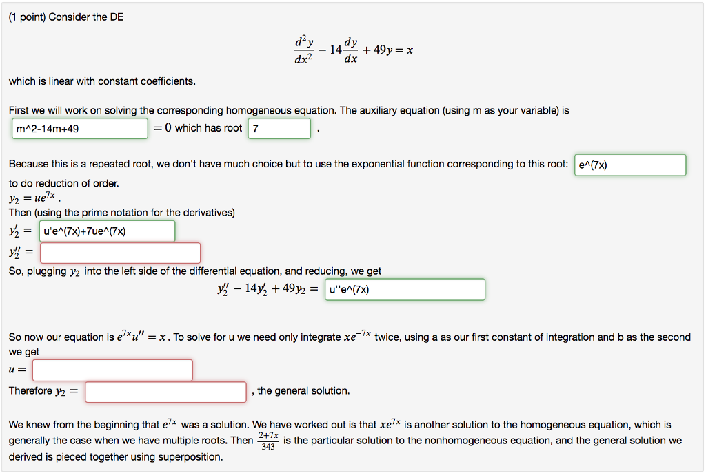 solved-1-point-consider-the-de-which-is-linear-with-chegg