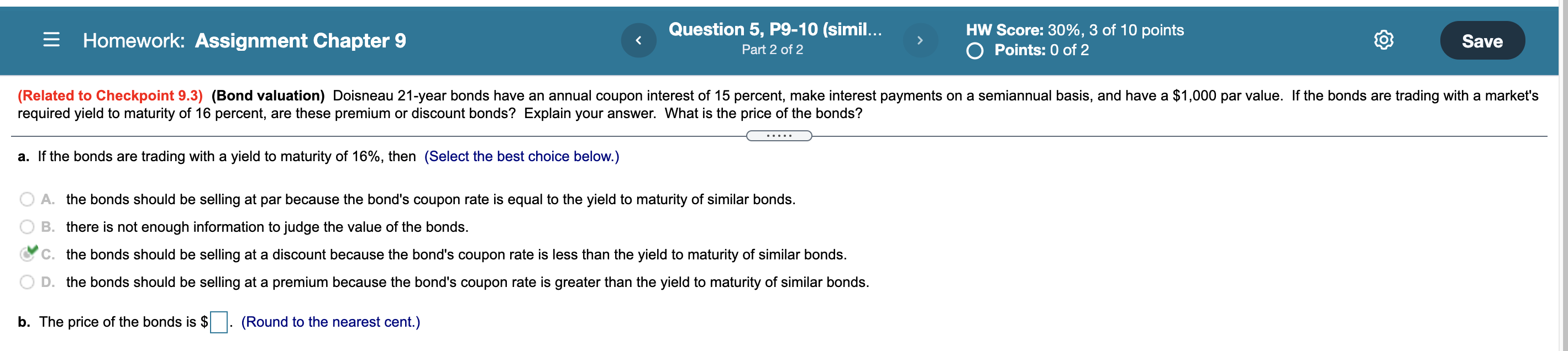 Solved = Homework: Assignment Chapter 9 Question 5, P9-10 | Chegg.com