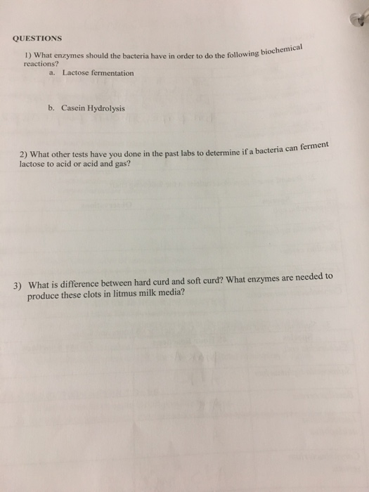 Solved MODULE 23 LITMUS MILK TEST OBJECTIVES Be Familiar | Chegg.com