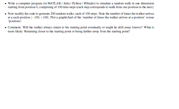 Write a computer program (in MATLAB Julia/ Python / | Chegg.com