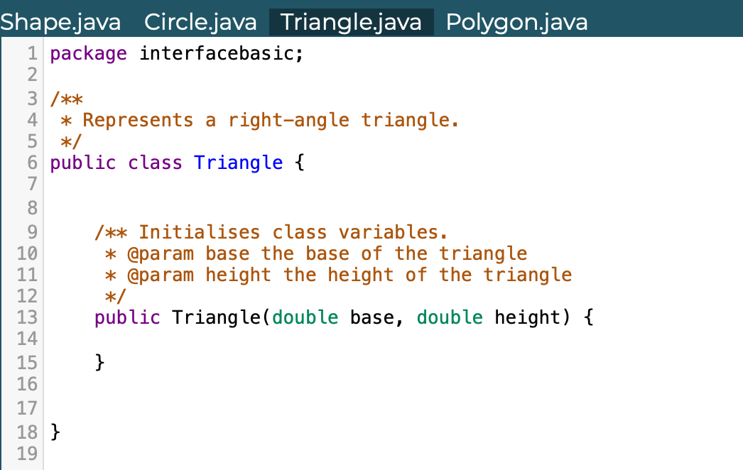 Solved Java: Basic Interface Usage Hint: The following may | Chegg.com