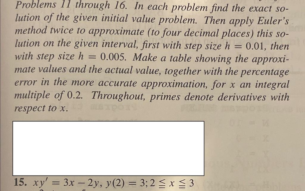Solved Problems 11 through 16. In each problem find the | Chegg.com