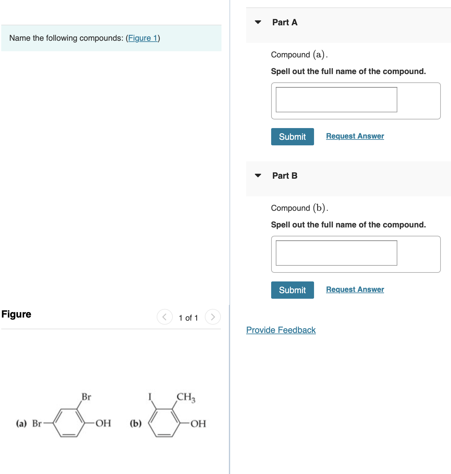 Solved Part AName The Following Compounds: (Figure | Chegg.com