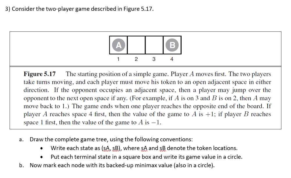 Solved 3) Consider the two-player game described in Figure | Chegg.com