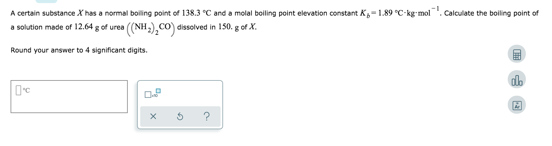 solved-a-certain-substance-x-has-a-normal-boiling-point-of-chegg