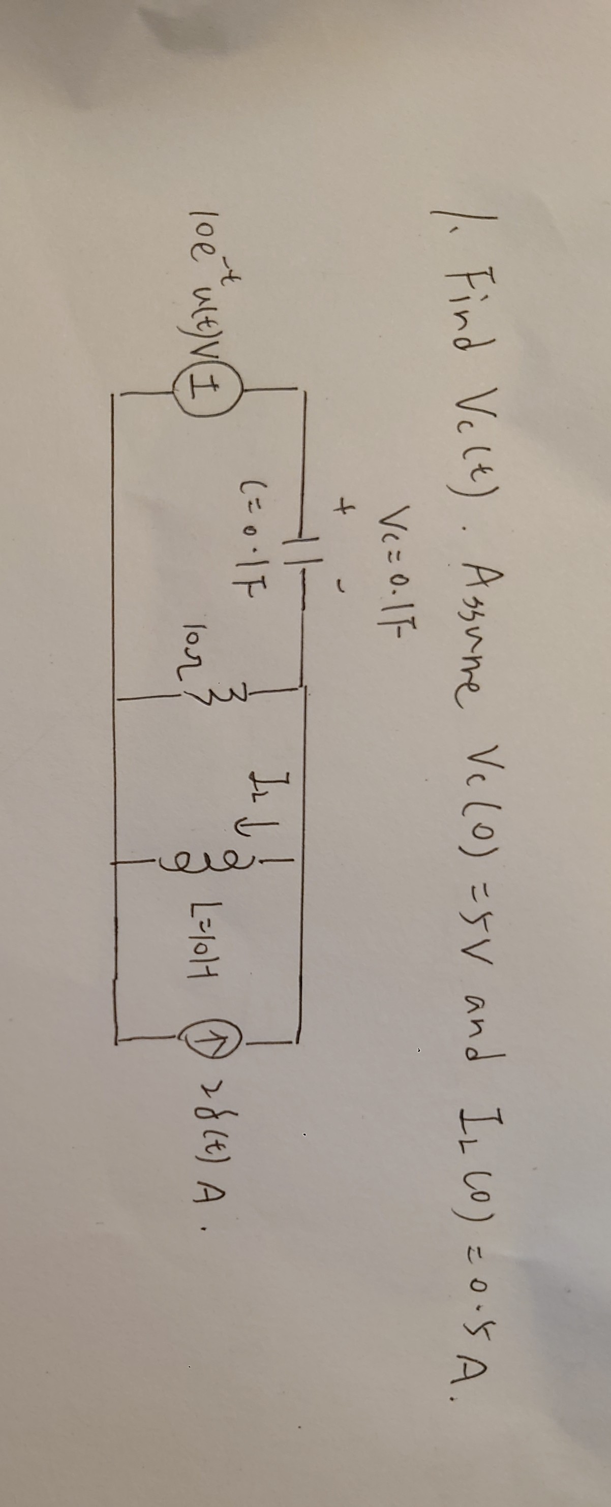 Solved and also, why is the inductor open circuit and
