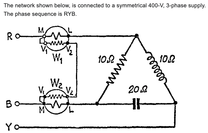 Solved The network shown below, is connected to a | Chegg.com