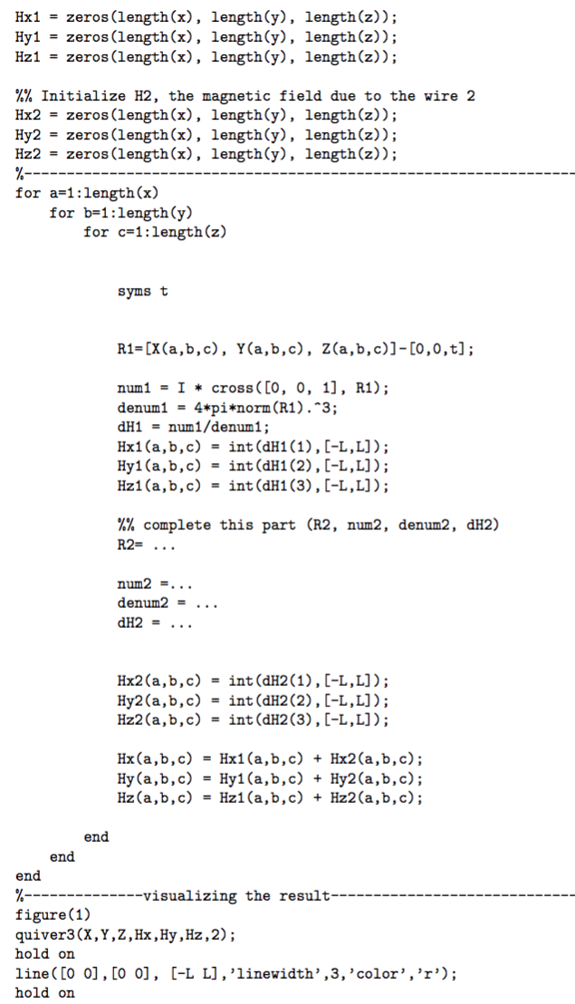 Solved Revise the code below (complete this part (R2, num2, | Chegg.com image.