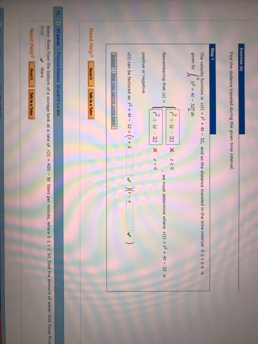 Solved Find the distance traveled during the given time | Chegg.com