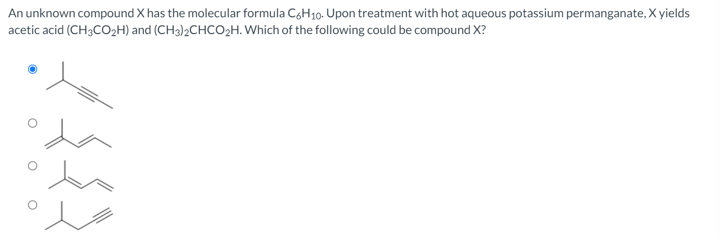 Solved An unknown compound X has the molecular formula | Chegg.com