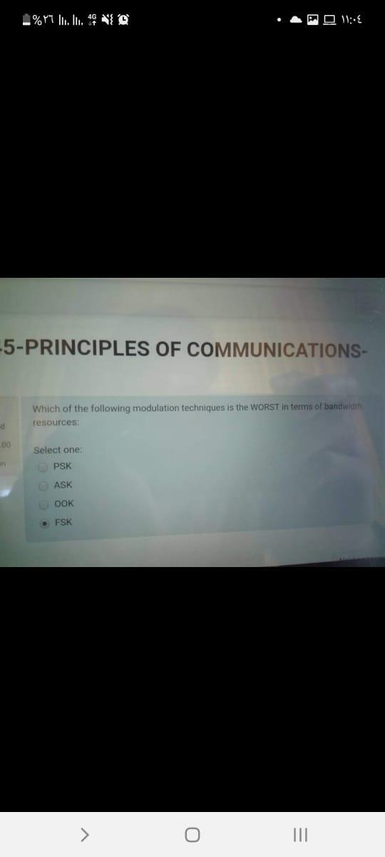 Solved 1%7 III. II. 49 Q -5-PRINCIPLES OF COMMUNICATIONS- | Chegg.com