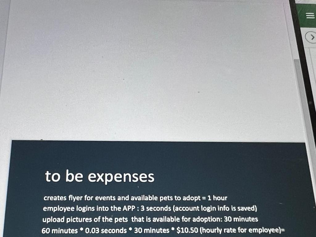 Solved III to be expenses creates flyer for events and | Chegg.com