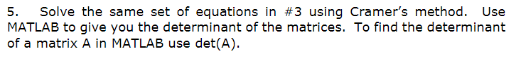 Solved Please solve only 5 and use Matlab only to solve it. | Chegg.com