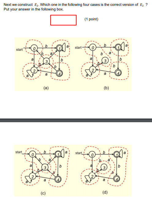 Solved 1. Given The Following DFA, To Find A Minimum-state | Chegg.com