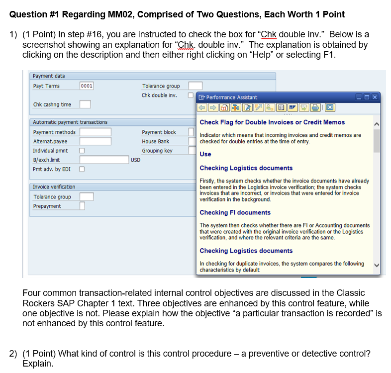 Solved Question #1 Regarding MMO2, Comprised of Two | Chegg.com