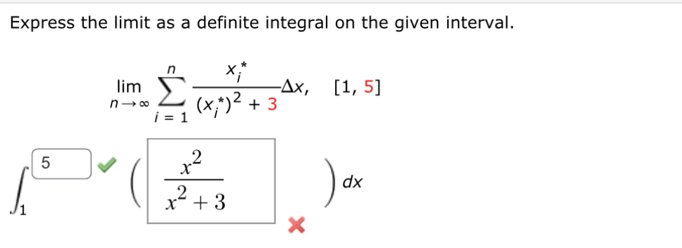 Solved Express The Limit As A Definite Integral On The Given | Chegg.com