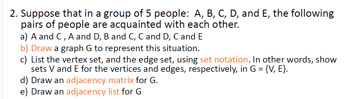 Solved 2. Suppose That In A Group Of 5 People: A, B, C, D, | Chegg.com