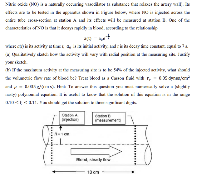 Solved Nitric oxide (NO) is a naturally occurring