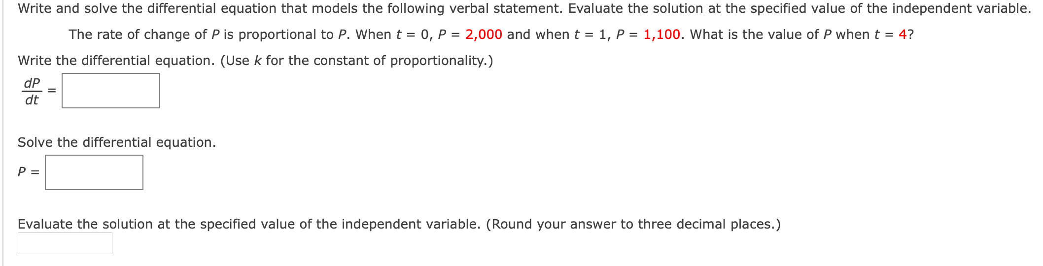 Solved Write and solve the differential equation that models | Chegg.com