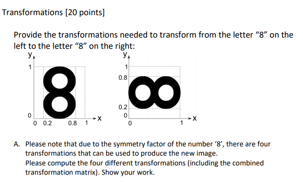 Solved Transformations (20 Points) Provide The | Chegg.com