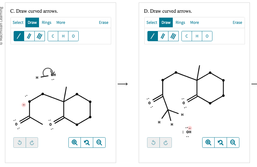 Solved G. Draw Curved Arrows. H. Draw Curved | Chegg.com