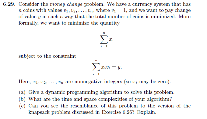 Solved 6.30. Apply the algorithm in Exercise 6.29 to the | Chegg.com