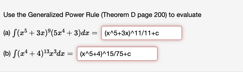 Solved Use the Generalized Power Rule (Theorem D page 200) | Chegg.com
