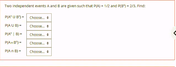 Solved Two Independent Events A And B Are Given Such That | Chegg.com