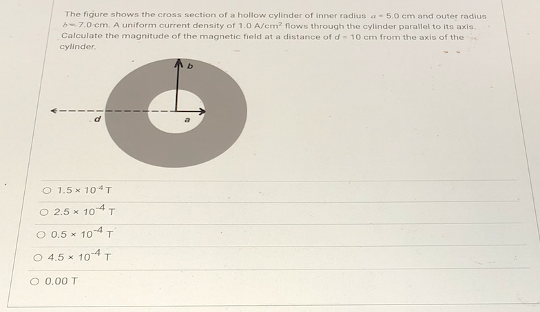 Solved The figure shows the cross section of a hollow | Chegg.com