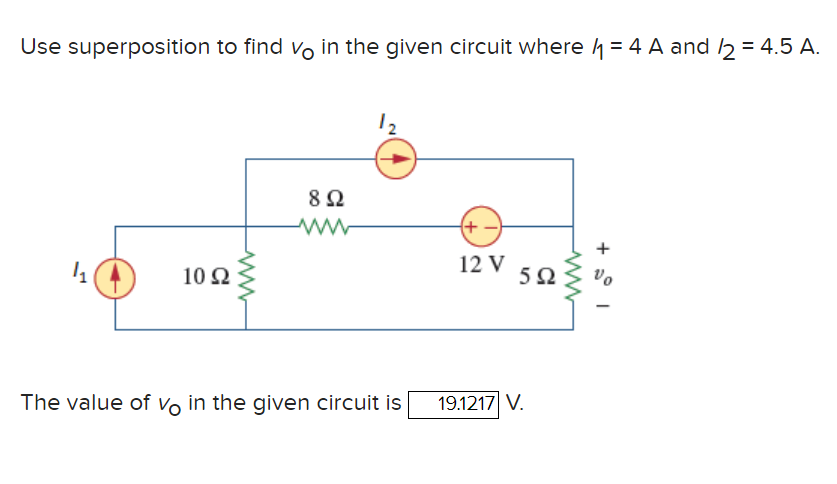 Solved Use superposition to find v0 in the given circuit | Chegg.com