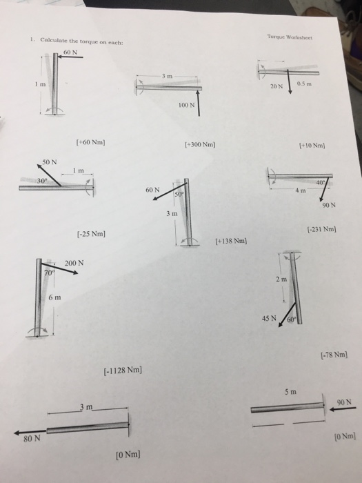 solved-1-calculate-the-torque-on-each-torque-worksheet-60-chegg