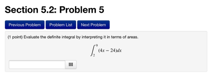 Solved Section 5.2: Problem 5 Previous Problem Problem List | Chegg.com