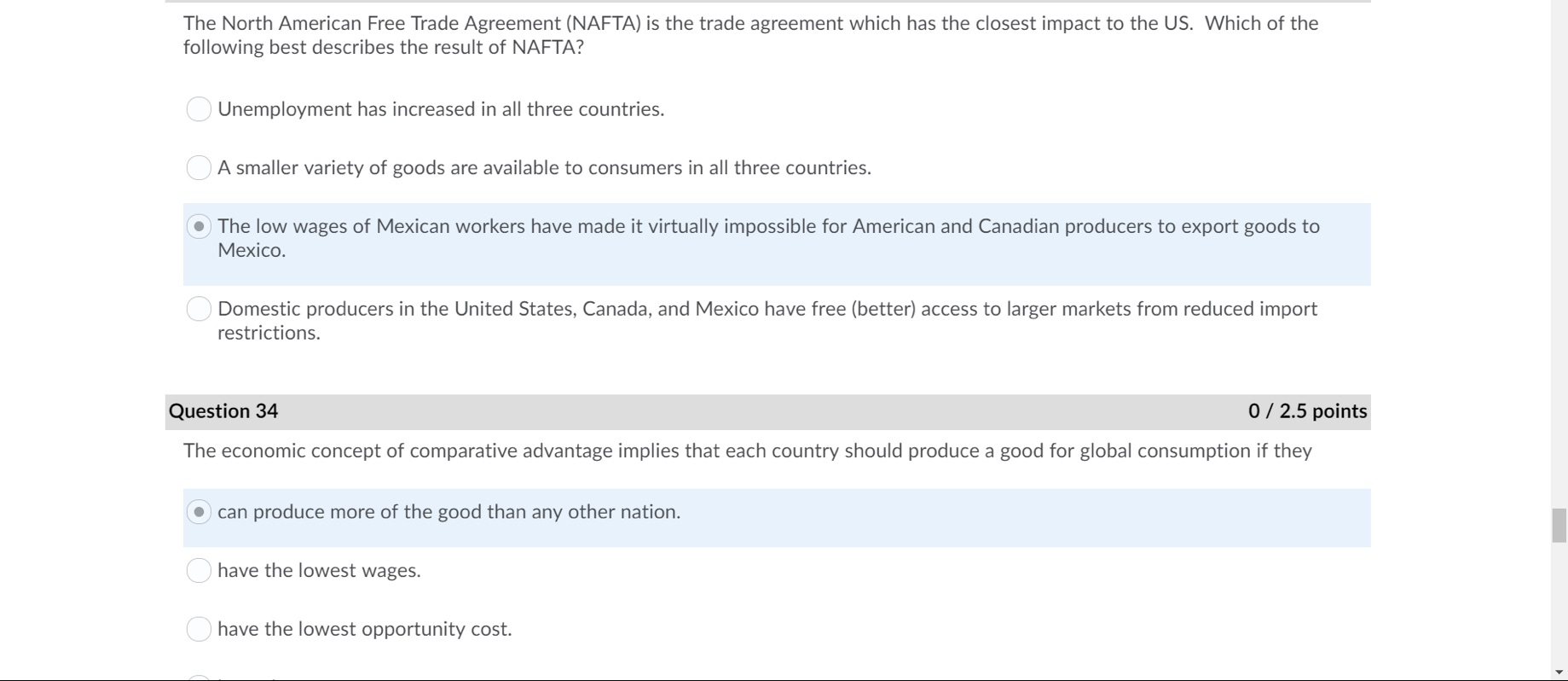 Canadian Free Trade Agreements, Advantages