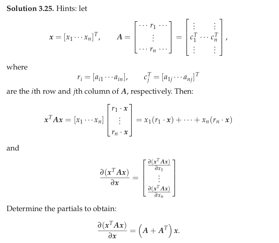 Solved Let A be an n × n matrix. Show that the gradient and | Chegg.com