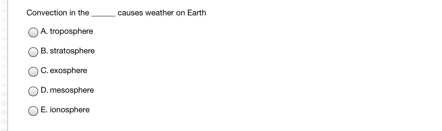 what causes weather on earth