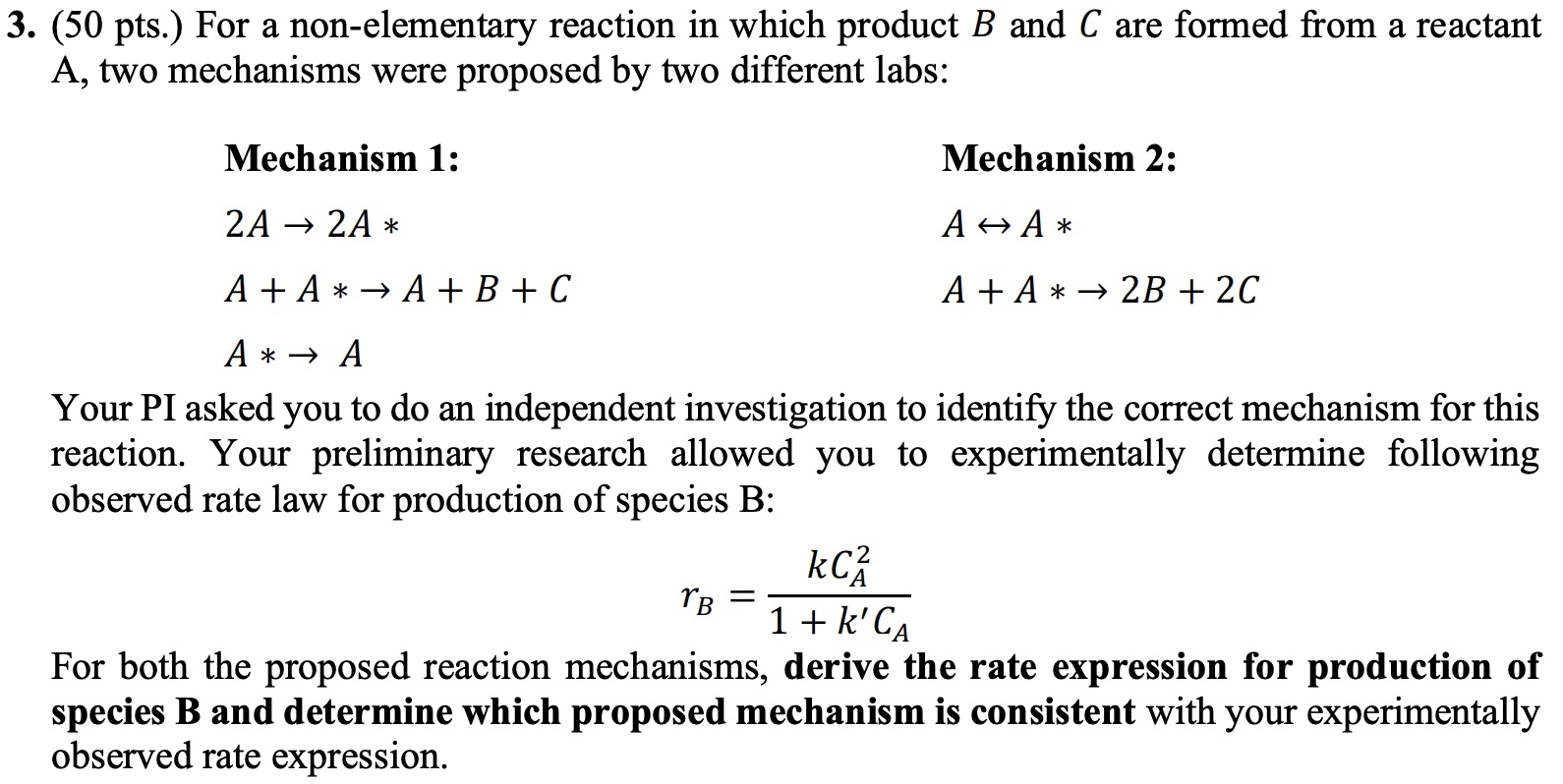 Difference Between Elementary And Non Elementary Reaction Compare The