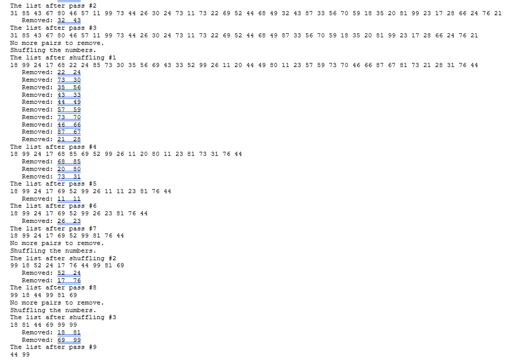 Write a Java program that simulates a matching game | Chegg.com