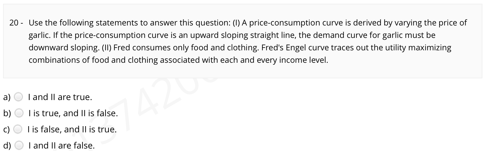 Solved 20 - Use the following statements to answer this | Chegg.com