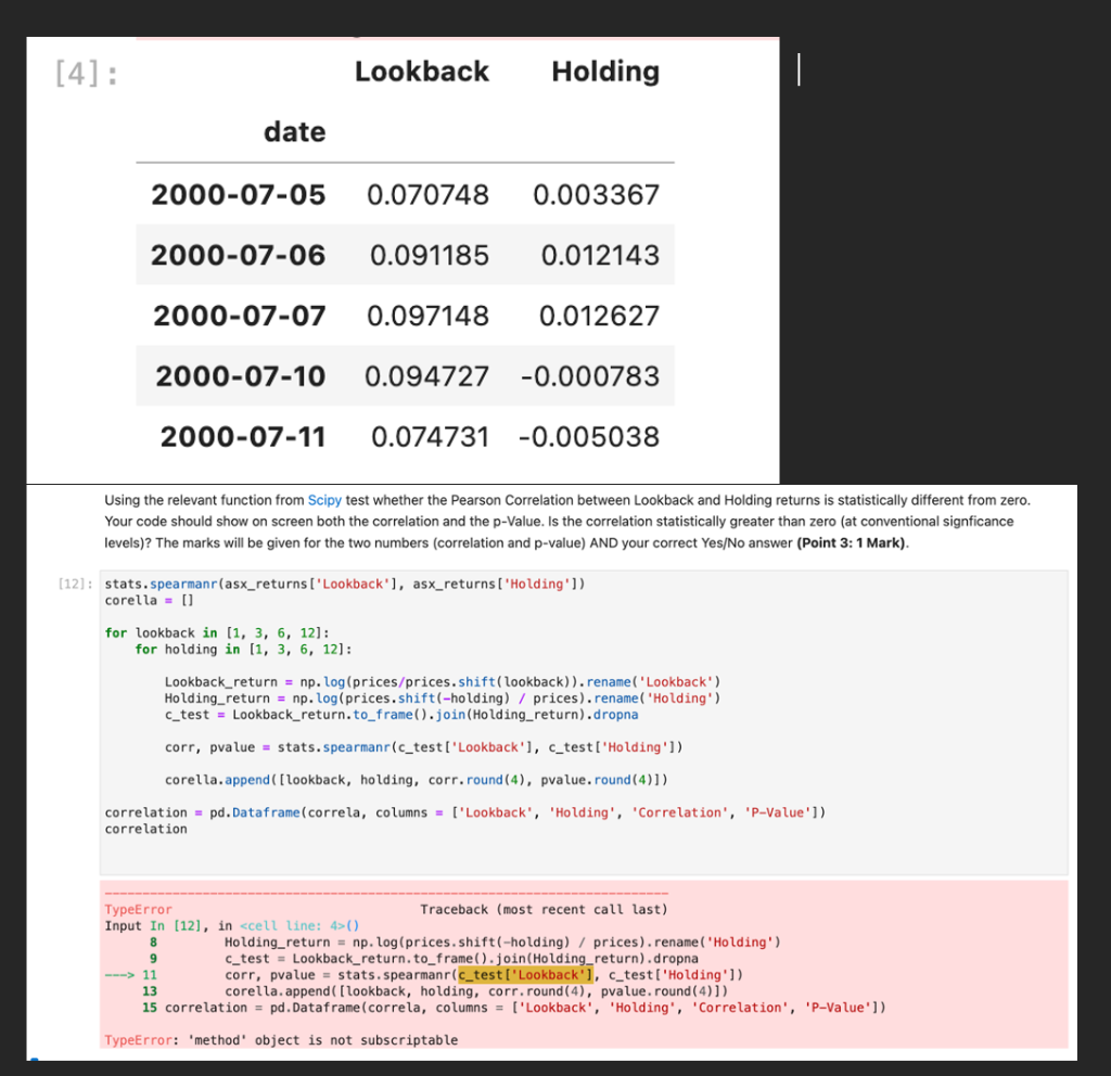 Typeerror: 'Method' Object Is Not Subscriptable: Understanding The Error  And How To Fix It