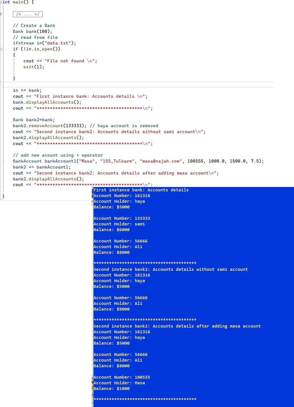 Solved Task:Create a C++ programto model a simple | Chegg.com