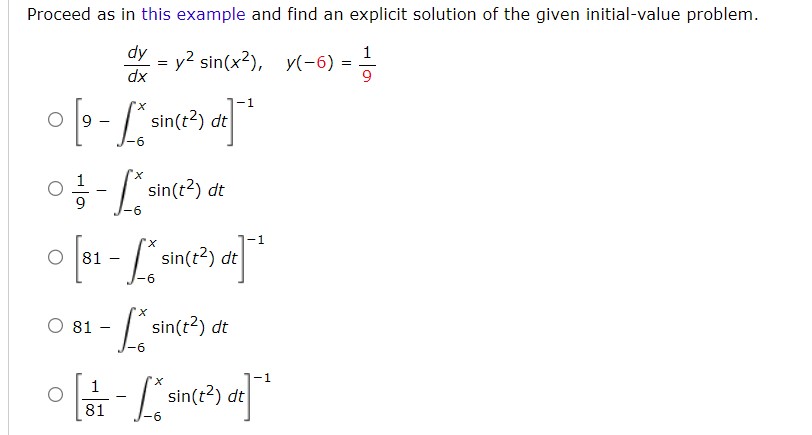 Solved Proceed as in this example and find an explicit | Chegg.com