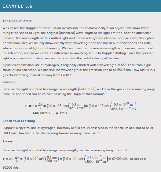 Solved Example 5.6 shows how to calculate the speed of a gas