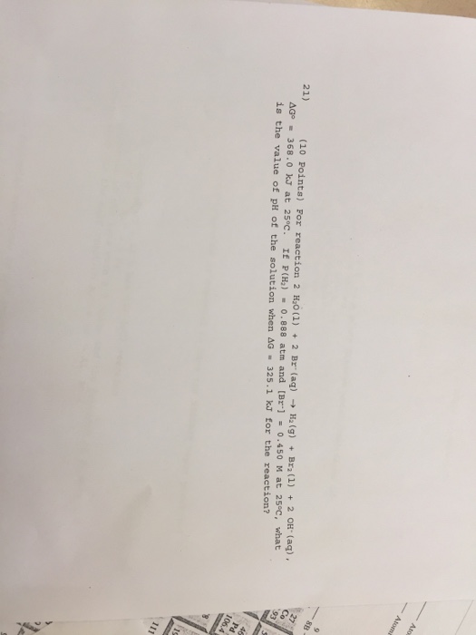 Solved Ha g Bra 1 2 OH aq 21 2 HO 1 2 Br ag Chegg