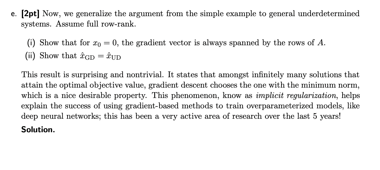 Problem 4 (Gradient Descent for Linear Regression) [9 | Chegg.com