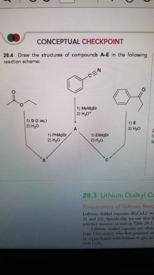 Solved CONCEPTUAL CHECKPOINT 28.4 Draw the structures of | Chegg.com