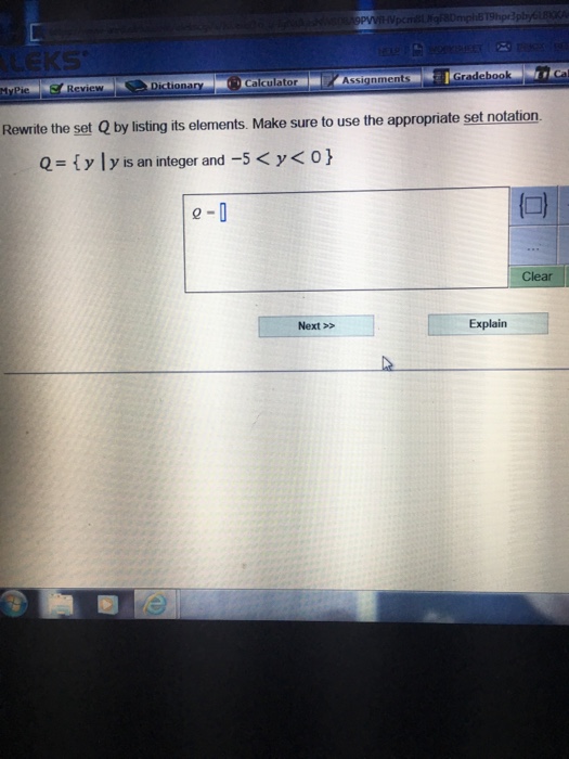 Solved Rewrite the set Q by listing its elements. Make sure