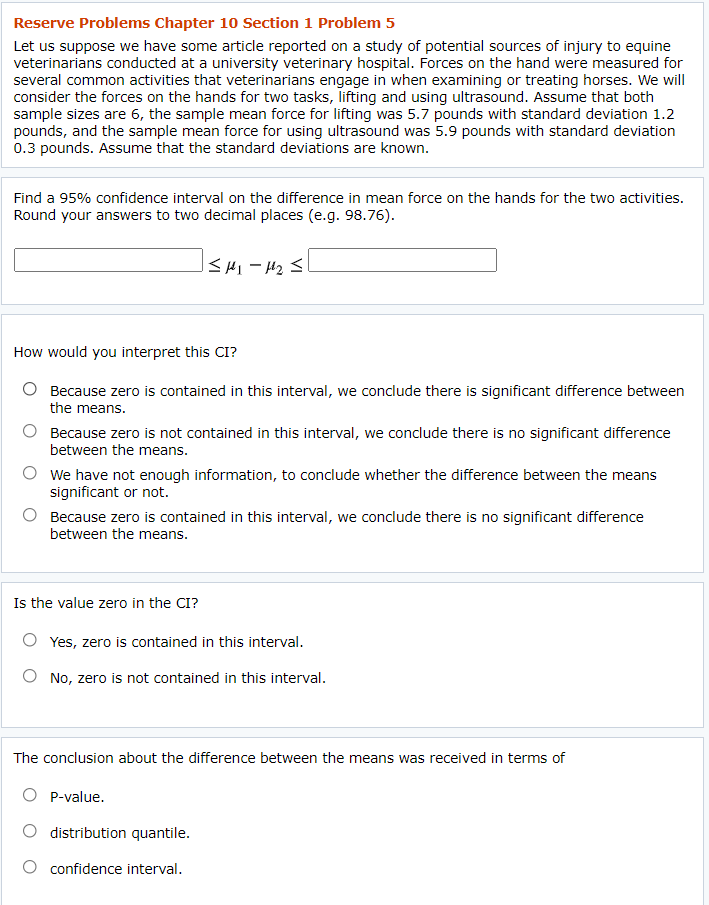 Solved Reserve Problems Chapter 10 Section 1 Problem 5 Let | Chegg.com