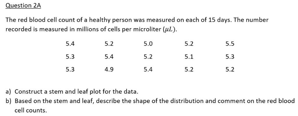 the-red-blood-cell-count-of-a-healthy-person-was-chegg