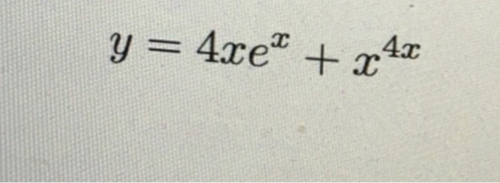 derivative of xe x 4